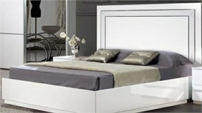 Кровать ВЕНЕЦИЯ 160 см ПМ Белая 1220х1680х2069 МЕБЕЛЬСПАЛ08