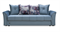 Диван-кровать Париж (Confetti blue stone (Велюр)) 234х95х80 (186х140) Див09 - фото 13467